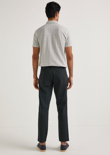 Grey Pleated Front Trousers