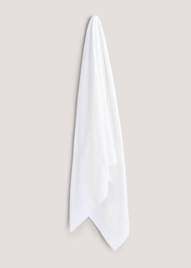 White 100% Egyptian Cotton XL Bath Sheet