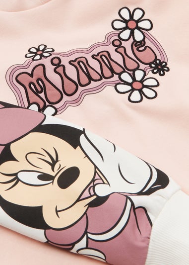 Girls Pink Disney Minnie Mouse Hoodie (4-13yrs)