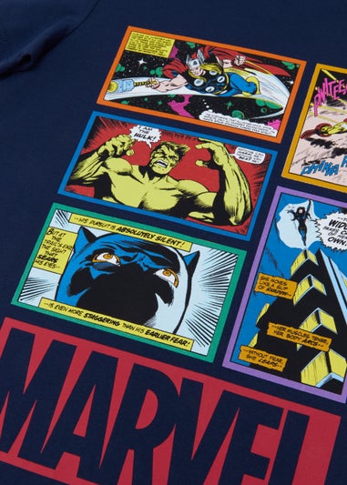 Kids Navy Marvel T-Shirt (4-13yrs)