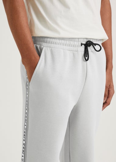 US Athletic Light Grey Tape Joggers