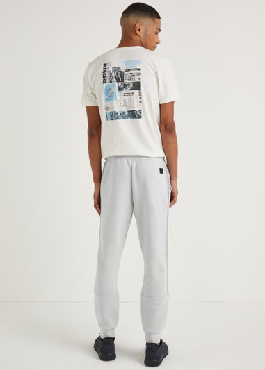 US Athletic Light Grey Tape Joggers