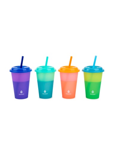 Manna 4 Pack Colour Changing Cups (354ml)