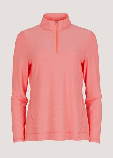 Souluxe Coral Essential Half Zip Sports Sweatshirt