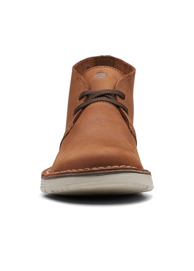 Clarks Tan Brahnz Mid Nubuck Leather Shoes
