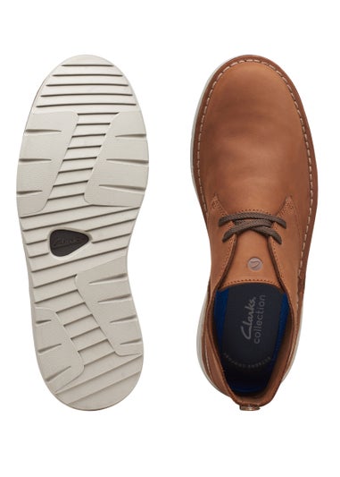 Clarks Tan Brahnz Mid Nubuck Leather Shoes