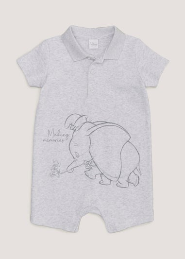 Baby Grey Disney Dumbo Romper (Newborn-12mths)