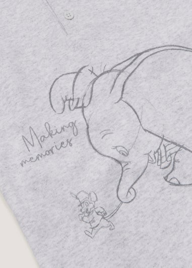 Baby Grey Disney Dumbo Romper (Newborn-12mths)