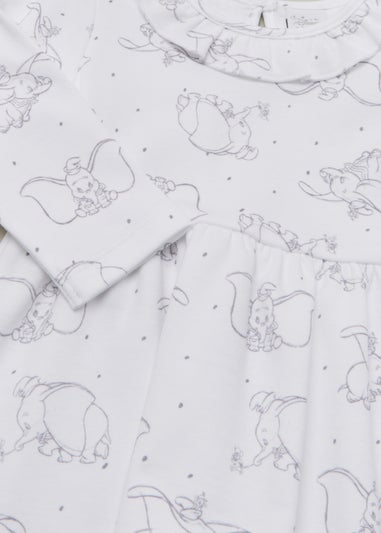 Baby White Disney Dumbo Dress (Newborn-12mths)