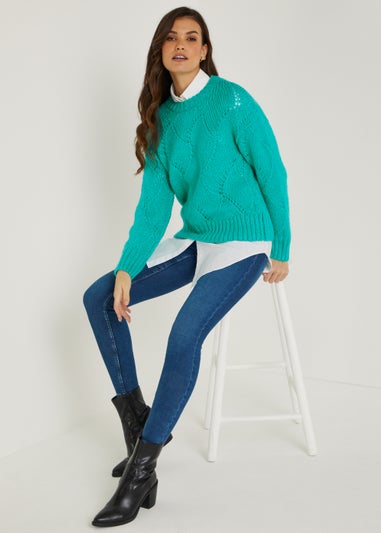 Green Knitted Jumper