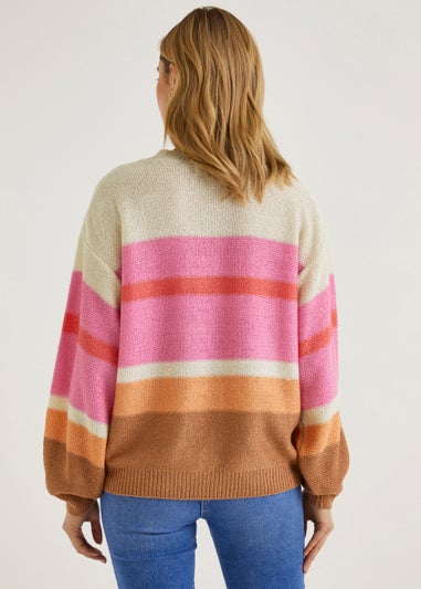 Colour Block Stripe Jumper