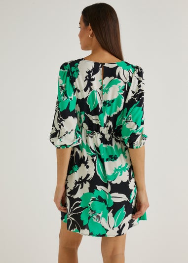 Et Vous Green Printed Dress