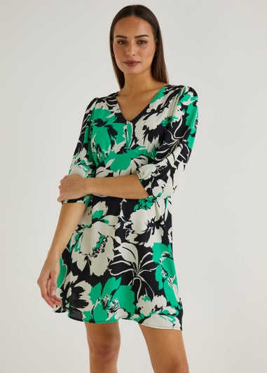 Et Vous Green Printed Dress