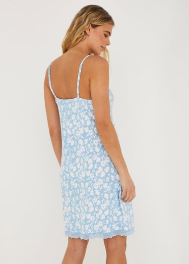 Blue Ditsy Soft Touch Nightie