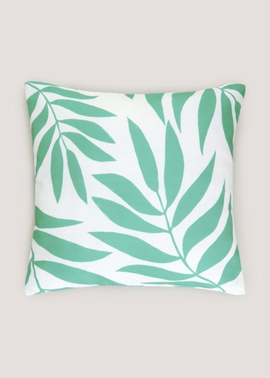 Green Leaf Outdoor Cushion (43cm x 43cm)