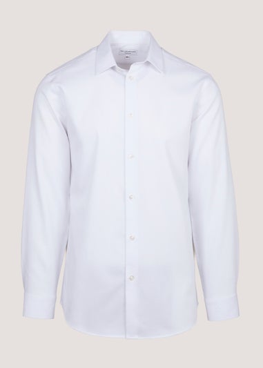 Taylor & Wright White Textured Regular Fit Shirt