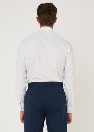 Taylor & Wright White Textured Regular Fit Shirt