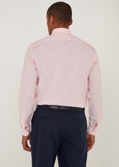 Taylor & Wright Pink Dobby Spot Regular Fit Shirt
