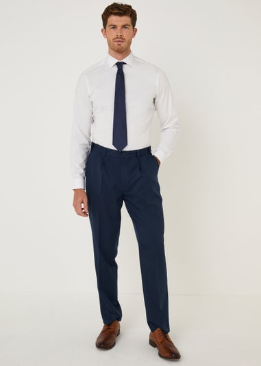 Taylor & Wright White Textured Slim Fit Shirt