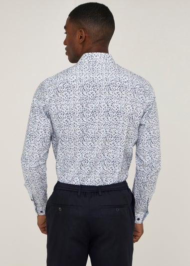 Taylor & Wright Blue Floral Slim Fit Shirt