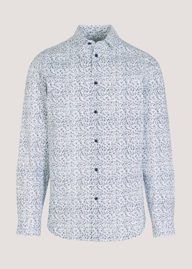 Taylor & Wright Blue Floral Slim Fit Shirt