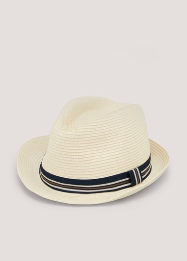 Stone Stripe Trilby Hat