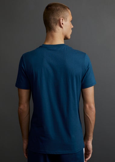 Y.O. Navy Chest Print T-Shirt