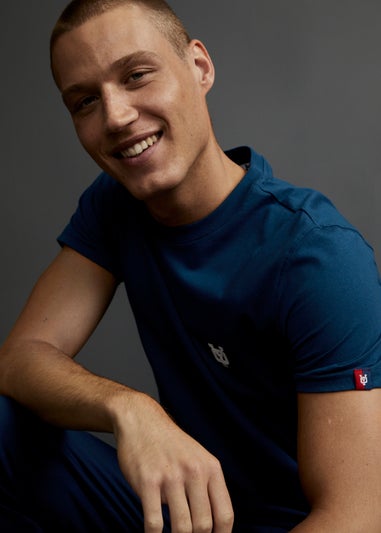 Y.O. Navy Chest Print T-Shirt