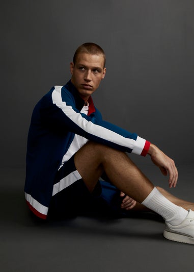 Y.O. Navy Side Stripe Shorts