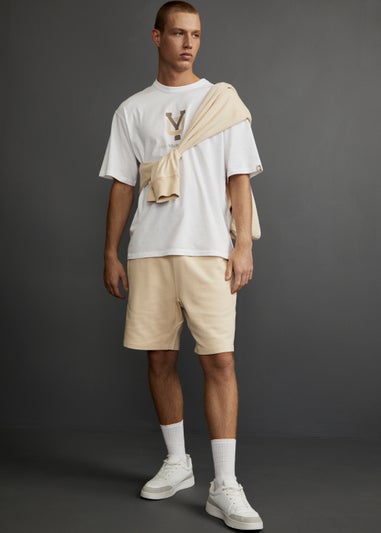 Y.O. Ecru Matching Shorts