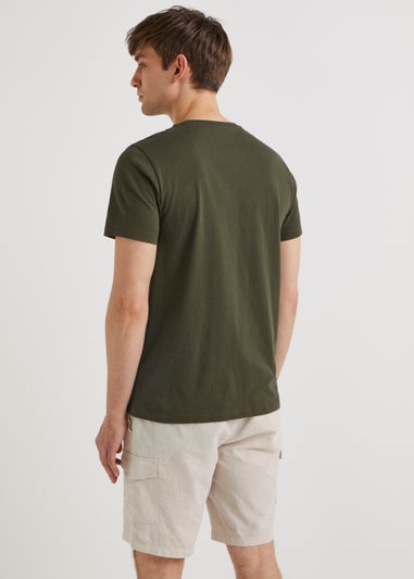 Stone Linen Blend Cargo Shorts