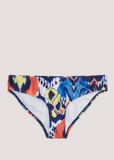 Multicoloured Print Mini Bikini Bottoms