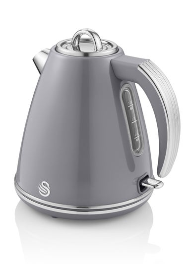 Swan Grey Retro Jug Kettle (1.5L)