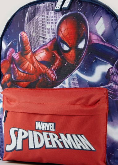 Kids Navy Marvel Spider-Man Backpack - Matalan