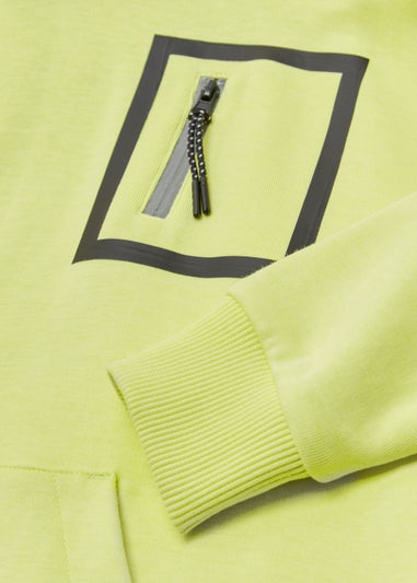 Boys Lime Oversized Hoodie (4-13yrs)