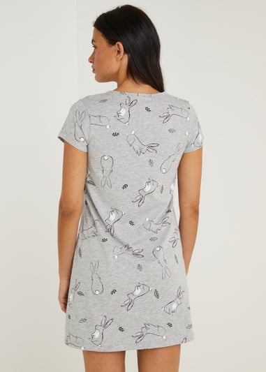 Grey Bunny Pocket Nightie