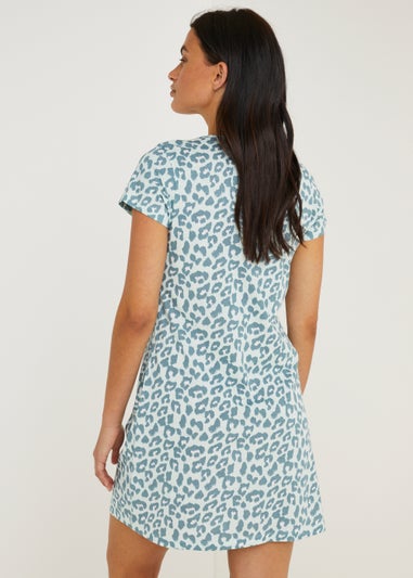 Aqua Animal Print Nightie