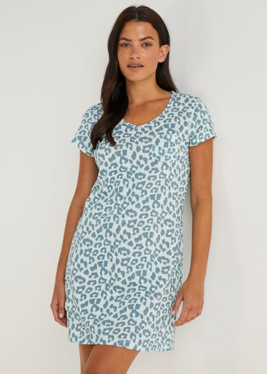 Aqua Animal Print Nightie