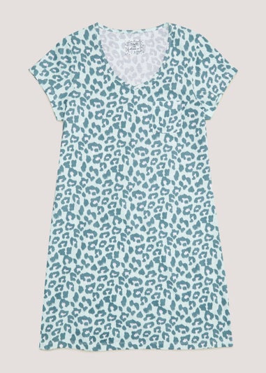 Aqua Animal Print Nightie