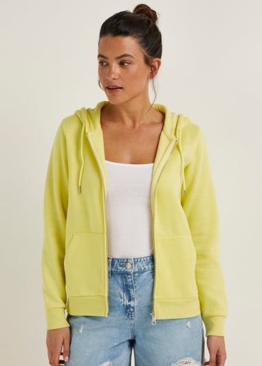 Yellow Zip Up Hoodie