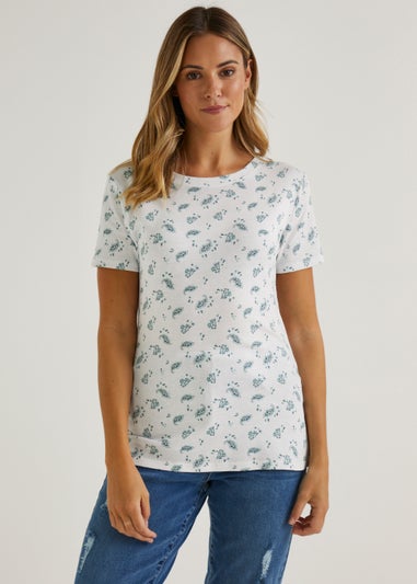 White Print T-Shirt