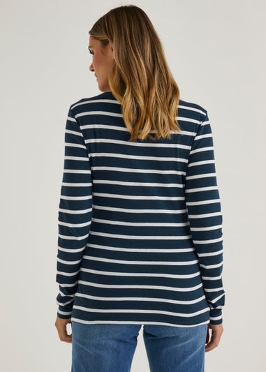 Navy Stripe Jersey T-Shirt Dress - Matalan