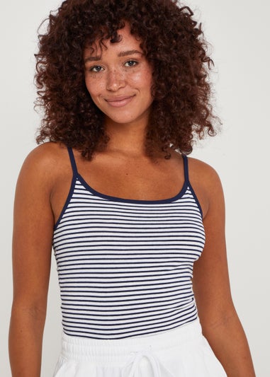 White Stripe Essential Cami Top