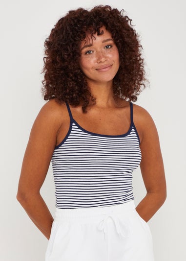 White Stripe Essential Cami Top