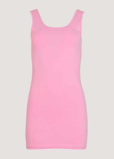 Pink Longline Vest Top