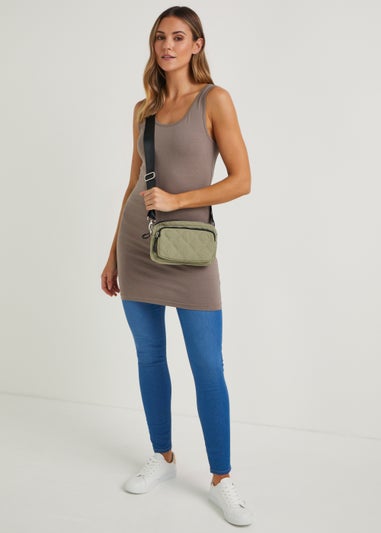 Brown Longline Vest Top