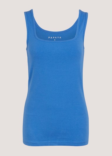 Blue Short Vest Top