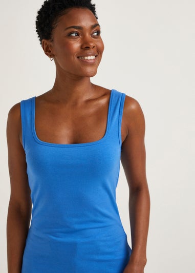 Blue Short Vest Top