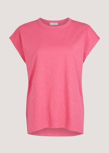 Pink Longline Essential T-Shirt