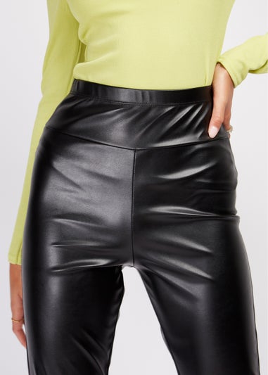 Leather look leggings on sale matalan